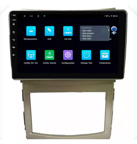 Multimidia Vera Cruz 9p Android Octacore 4GB Carplay