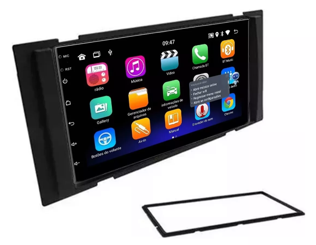 Multimidia Versa 7p Android OctaCore 4gb Carplay Voz