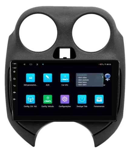Multimidia Versa 9p Android Octacore 6gb Carplay 4g