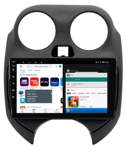 Multimidia Versa 9p Android Octacore 6gb Carplay 4g