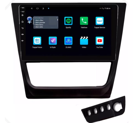 Multimidia Vw Gol G6 9p Android Octacore 4GB Carplay