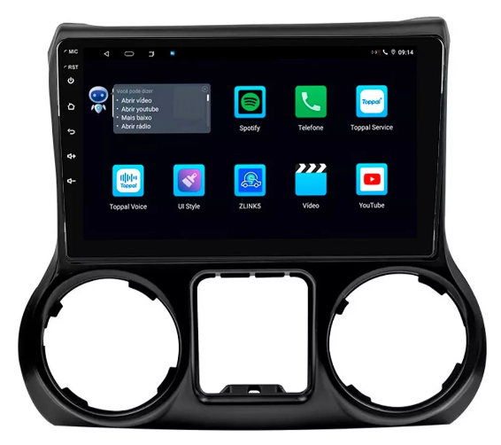 Multimidia Wrangler 9p Android Octacore 4GB Carplay