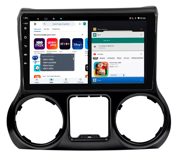 Multimidia Wrangler 9p Android Octacore 4GB Carplay
