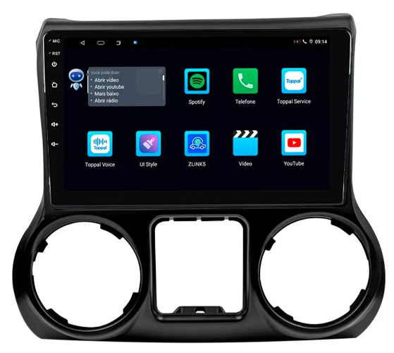 Multimidia Wrangler 9p Android Octacore 6gb Carplay 4g