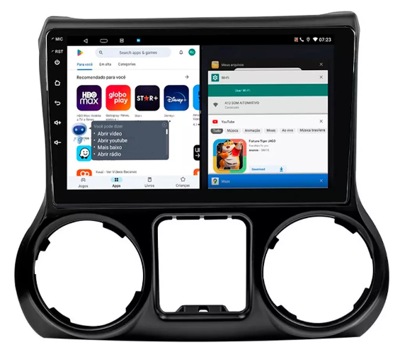 Multimidia Wrangler 9p Android Octacore 6gb Carplay 4g