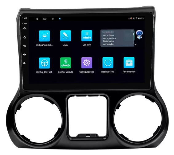 Multimidia Wrangler 9p Android Quadcore 2gb Carplay