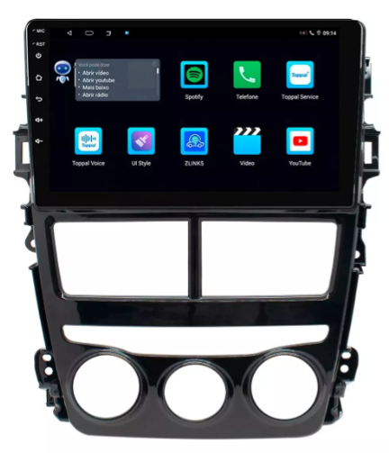 Multimidia Yaris Analogico 9p Android  6gb Carplay