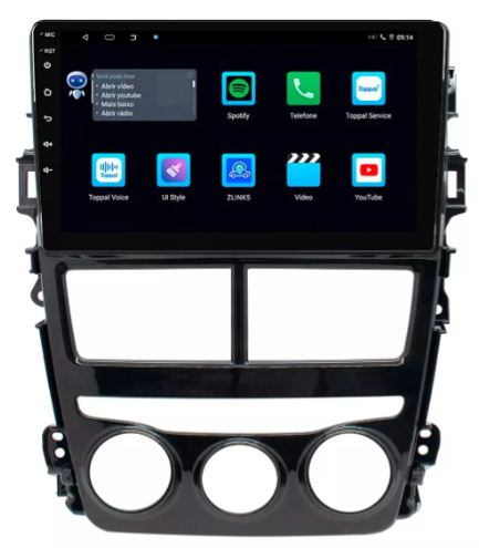 Multimidia Yaris Analogico 9p Android Quadcore 2gb Carplay