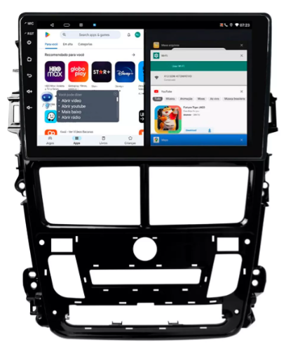 Multimidia Yaris Digial 9p Android Octacore 4GB Carplay