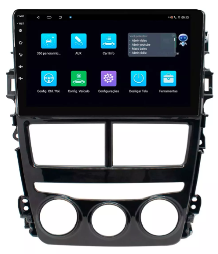 Multimidia Yaris Digital 9p Android Quadcore 2gb Carplay